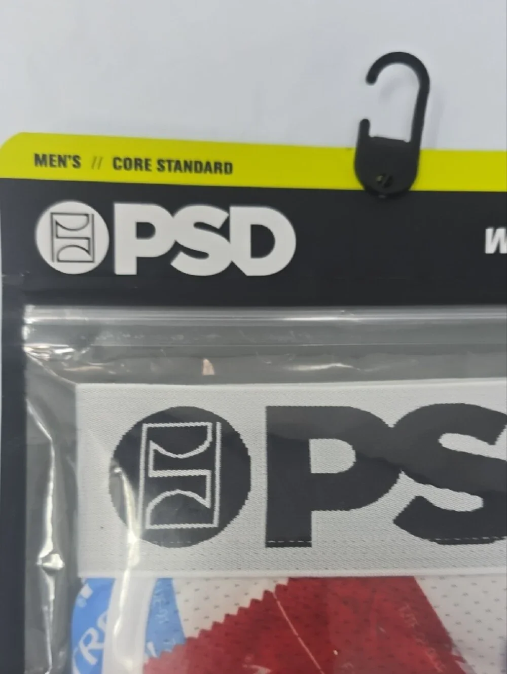 PSD Men’s White Waistband Trojan Logo Boxer Briefs with hidden pocket